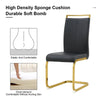 Chic Marble Dining Set with Gold Accents