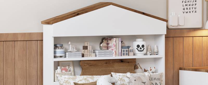 Cozy House Bed Set with Stylish Storage