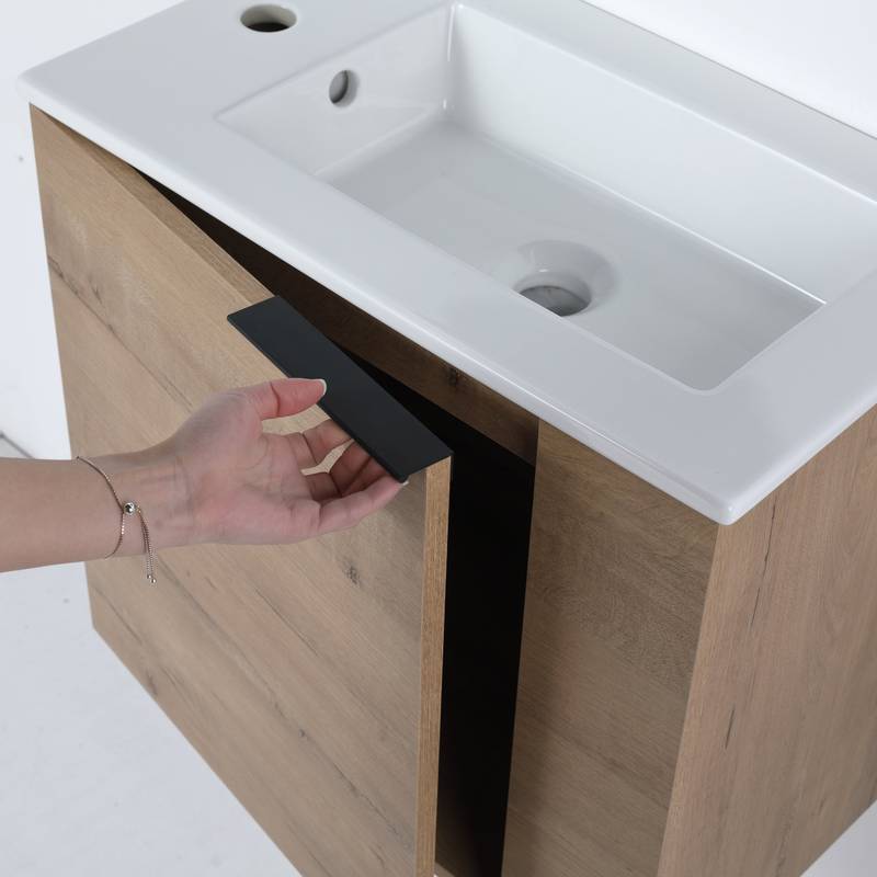 Sleek Space-Saving Bathroom Vanity with Sink
