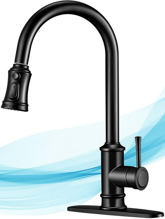 Versatile Pull-Down Kitchen Faucet with 3 Spray Modes
