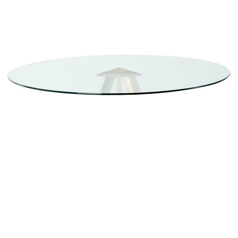 Crystal Clear Round Tempered Glass