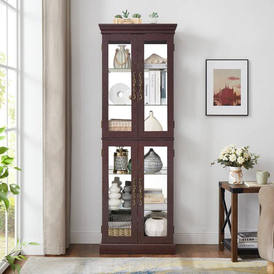 Cherry Glow Display Cabinet