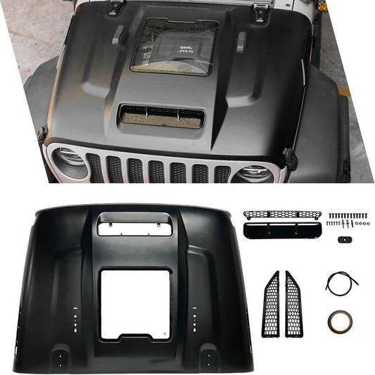 Space-Capsule Style Jeep Hood for Wrangler & Gladiator