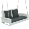 Cozy Wicker Swing for Two