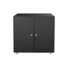 Mobile Black Copier Cabinet