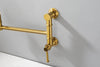 Wall-Mounted Brass Pot Filler Faucet