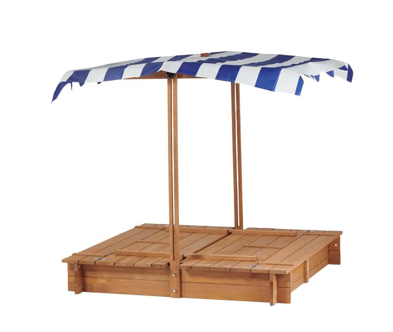 Magic Sand Playground with Adjustable Cover and Cozy Benches