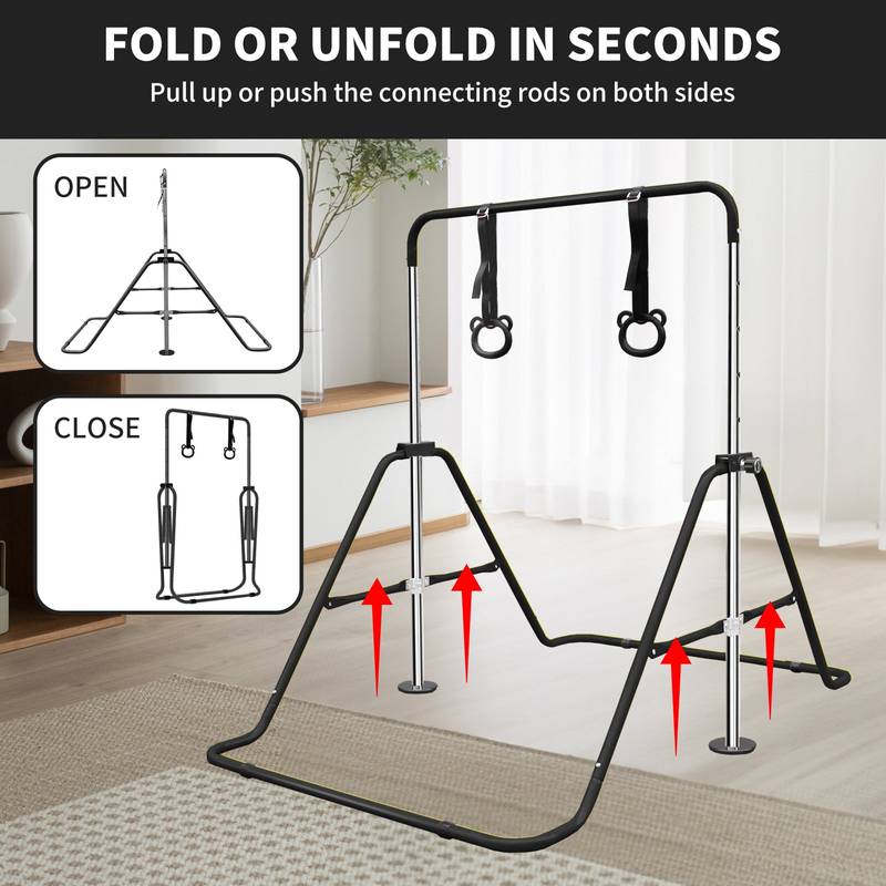 Bear Ring Gymnastics Bar for Kids