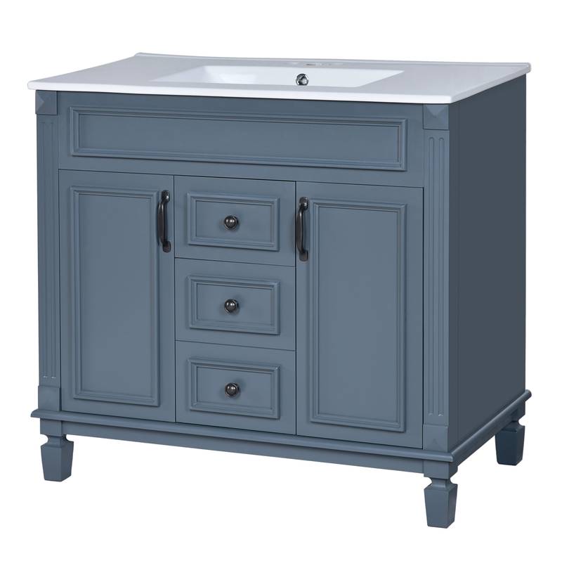Chic Modern Vanity with Soft-Close Storage
