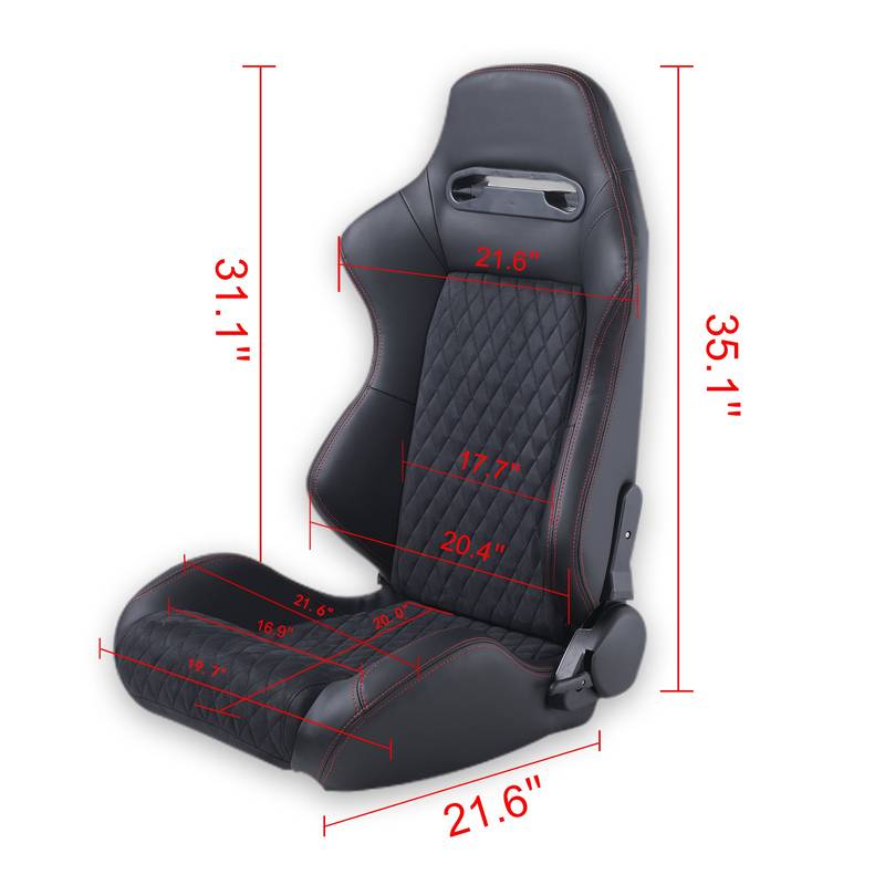 Speedy Comfort Racing Seats - Suede & PVC Duo!