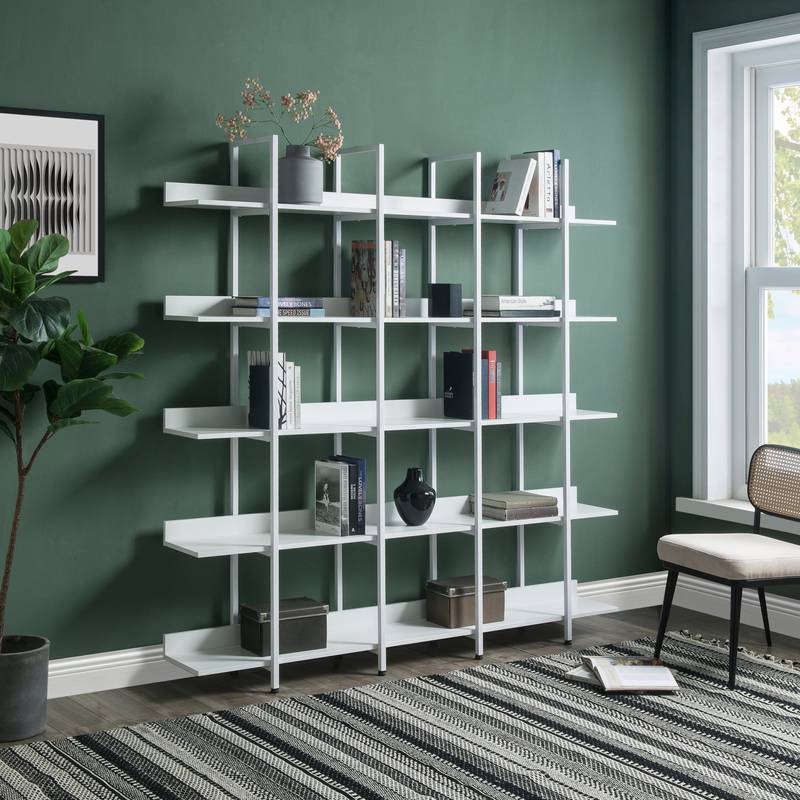 Vintage Industrial 5-Tier Bookshelf