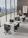 Chic Marble-Look Dining Table