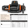 ZESUPER Heavy-Duty Electric Winch with Synthetic Rope and Remote Control