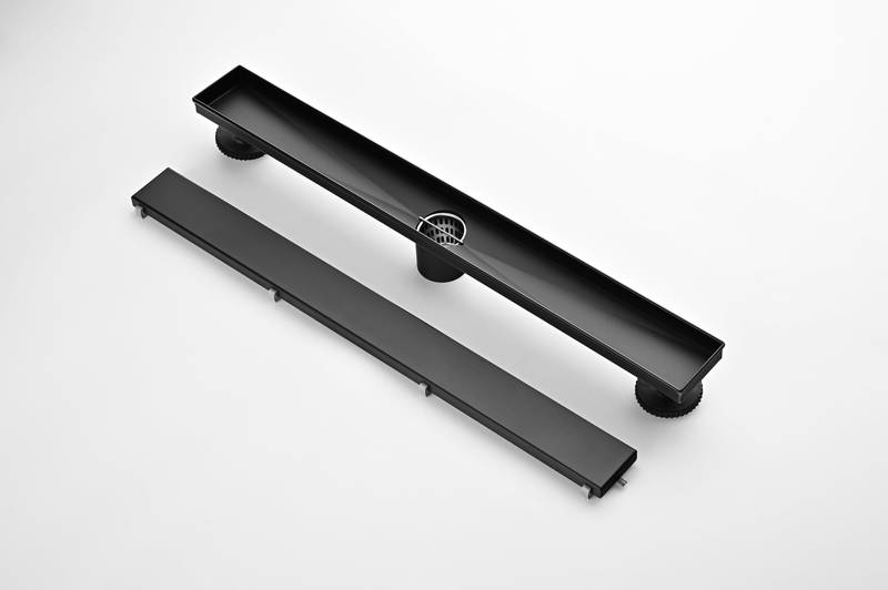 Sleek Stainless Shower Drain with Hair Catcher