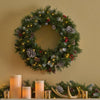 Cozy Glow Frosted Wreath