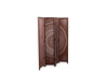 Charming Brown Wood Folding Room Divider