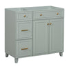 Stylish Green Bathroom Vanity Cabinet