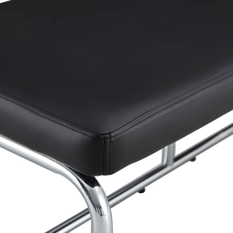 Stylish Shoe Bench with Silver Legs - Perfect Storage for Every Space