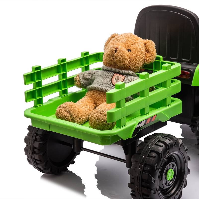 Electric Adventure Tractor with Trailer for Kids