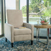 Luxe Linen Push-Back Chair