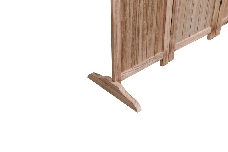 Natural Wood Folding Room Divider
