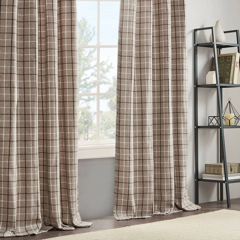 Cozy Plaid Curtain Panel