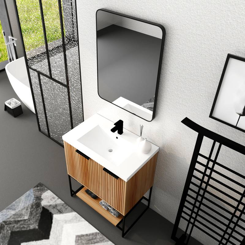 Sleek Resin Bathroom Vanity