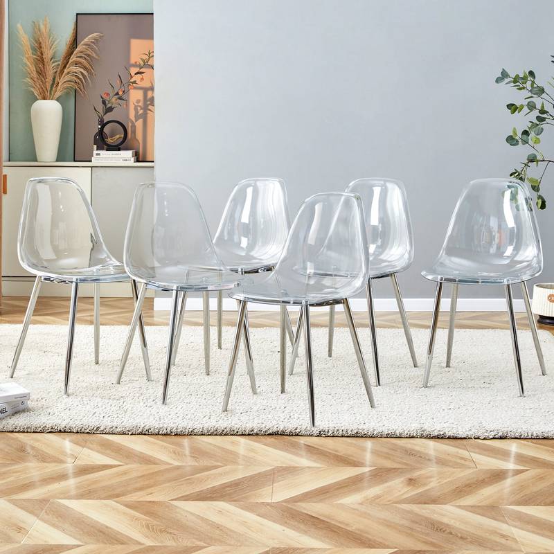 Clear Chic Dining Chairs Set