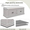 Stylish Storage Bench with Cushioned Seat