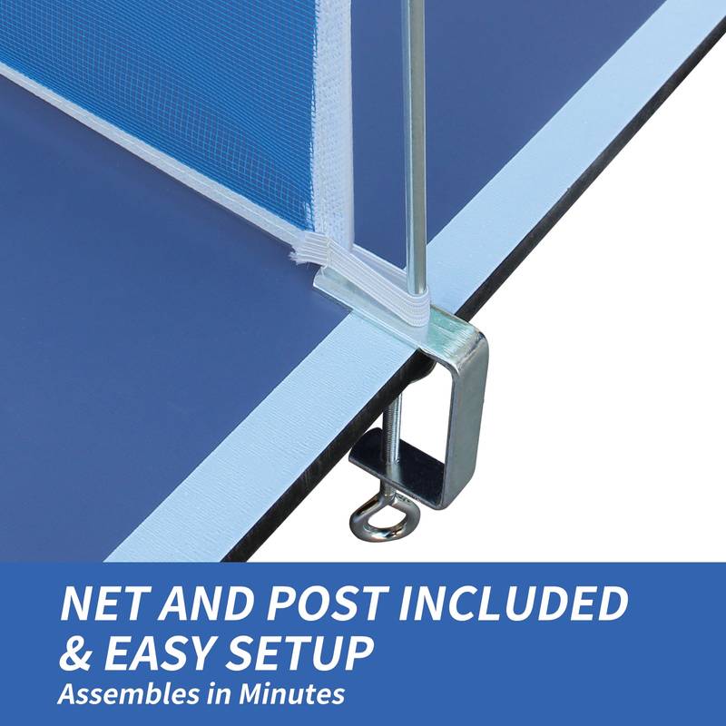 Blue Foldable Ping Pong Table Top for Indoor Fun