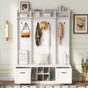 Versatile Entryway Bench with Coat Rack & Drawers