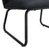 Sleek Black Armless Sofa Chair