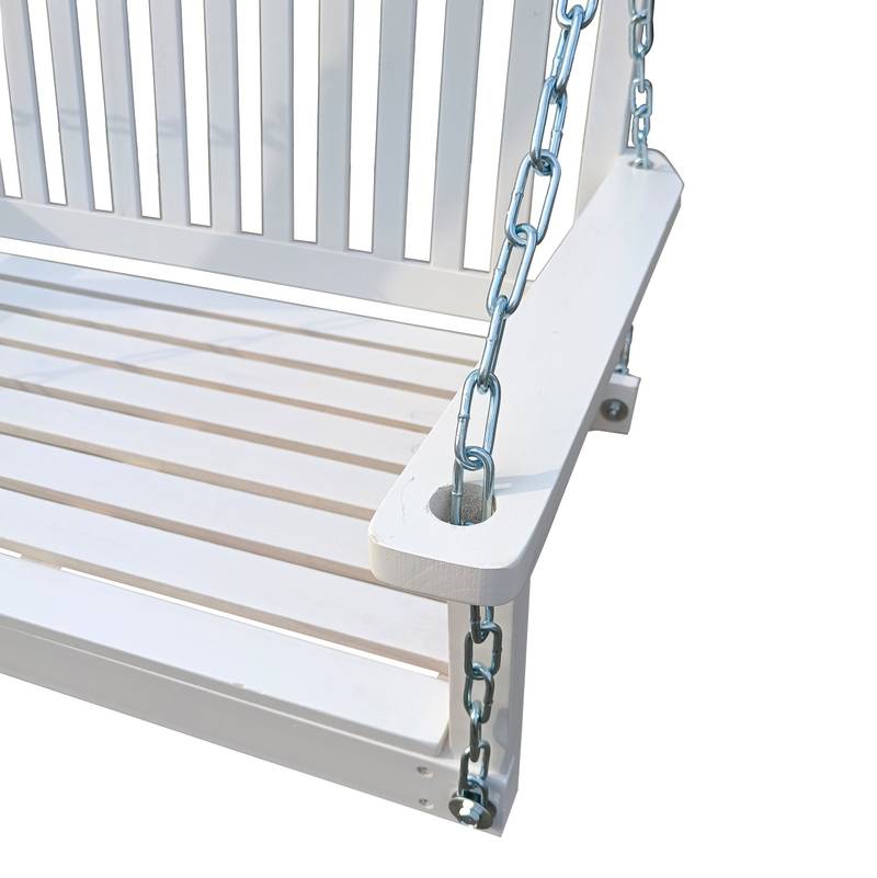 Cozy Hanging Porch Swing with Armrests