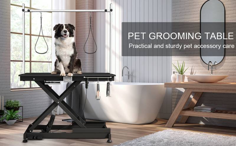 Deluxe Adjustable Electric Pet Grooming Table