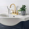 Swivel Elegance Bathroom Faucet with Pop-Up Drain - Brushed Gold