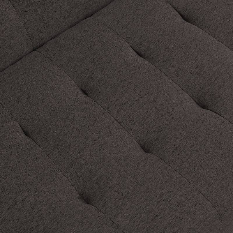 Espresso Futon Sofa Bed with Stylish Wood Frame