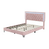 Pink Dream Bedroom Set with LED Bed and Nightstands