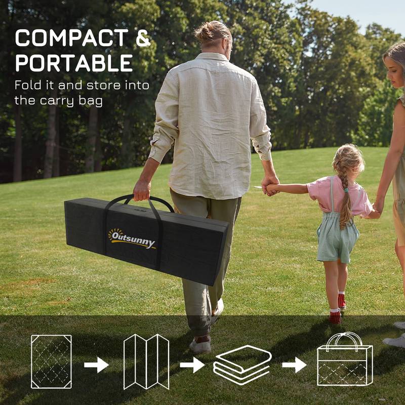 Outsunny Cozy Outdoor Rug - Portable Waterproof Mat for A Perfect Space