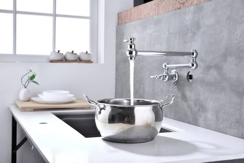 Space-Saving Kitchen Pot Filler Faucet