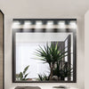 Sleek Black LED Bathroom Vanity Light