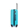 Turquoise Travel Trio: Lightweight Spinner Luggage with Hooks & TSA Lock