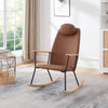 Cozy Rocking Chair with Adjustable Headrest