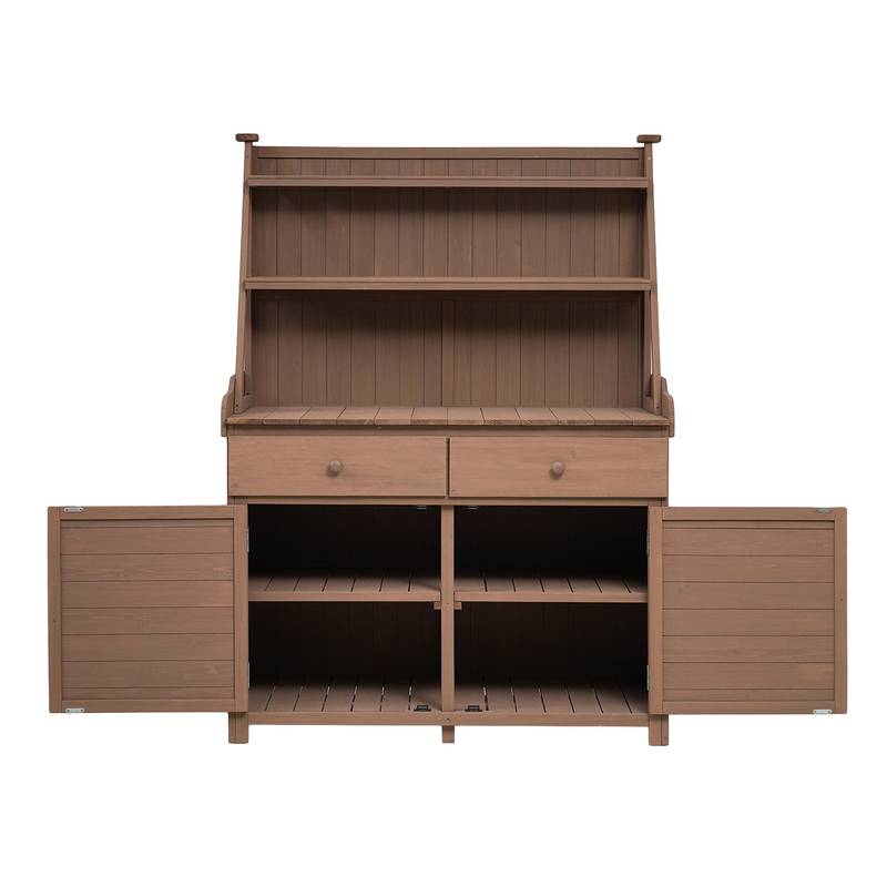 TOPMAX Garden Potting Station - Stylish & Functional Workbench