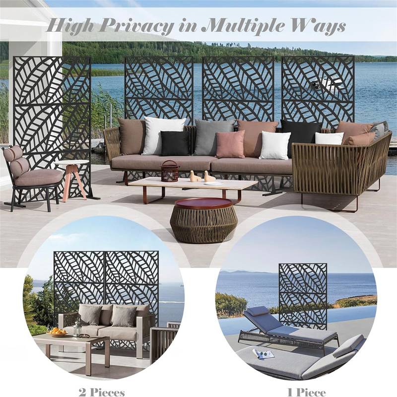 Leafy Privacy Screen - Stylish Divider for Indoor & Outdoor Spaces