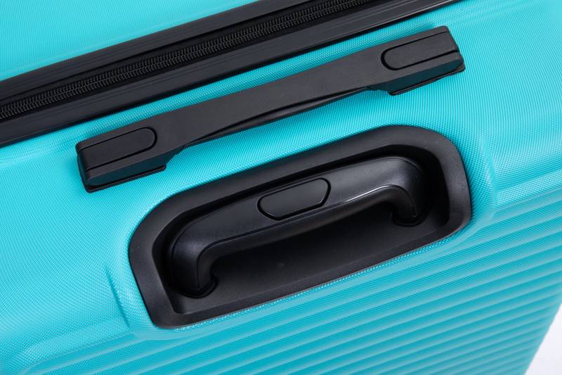 Turquoise Travel Trio: Lightweight Spinner Luggage with Hooks & TSA Lock
