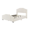 Lavish Velvet Bedroom Set with Tufted Bed & Chic Nightstands