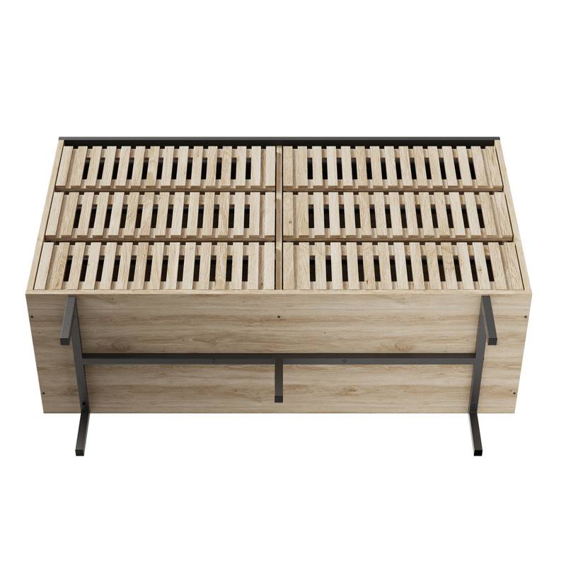 Chic Fluted Storage Cabinet