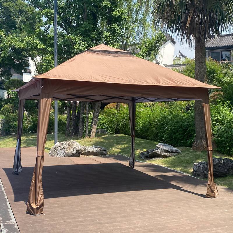 Cozy Pop-Up Canopy Gazebo with Netting and Soft Top