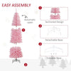 Pink Slim Douglas Fir Christmas Tree