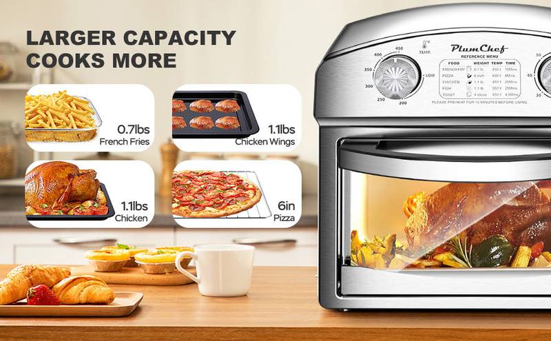Versatile Silver Convection Oven – Bake, Roast, Toast & More!